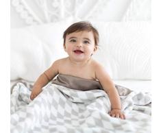 SwaddleDesigns Kinderwagen-Decke, Taupe Grey