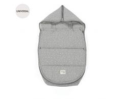 Walking Mum 36140 Unisex - Baby Fußsack Gruppe 0 Dreamer Punkte grau dm