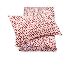 Pepi Leti 685843715580 Erdbeeren Premium Hochwertige Kinderbettwäsche, mehrfarbig