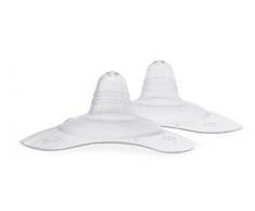 Chicco 00002253000000 Brusthütchen, klein Silikon, transparent