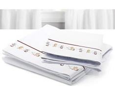 Petit Lazzari Animalitos Del Bosque Bettwäsche-Set für Babyschalen/Babykörbchen, 35 x 75 cm, mehrfarbig