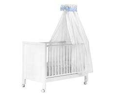 Cambrass Voile Betthimmel für Babybett, 160 x 270 cm 160x270 cm Himmelblau