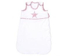 babybay Schlafsack Organic Cotton, weiß Applikation Stern beere Sterne weiß
