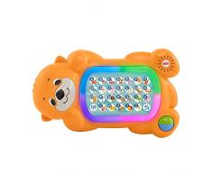 Fisher Price Linkimals Lola Lplus, interaktive Baby-Spielzeug zum Lernen von Alphabet, Sound und Licht, französische Version, 6 Monate und mehr, GJB02