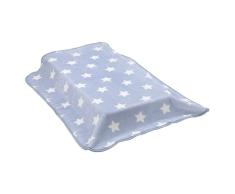 Cambrass 39102 Tagesdecke Raschel Bett, 110 x 140 cm, Star himmelblau