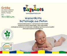 Playshoes 770214 Molton Betteinlage Kinderbett wasserdicht und atmungsaktiv, Oeko-Tex Standard 100, 70 x 100 cm