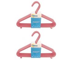 Bieco Kleiderbügel Kinder 16 St. Altrosa | Länge ca. 30 cm | Baby Kleiderbügel | Kunststoff Kleiderbügel Kinder Baby | Baby Organiser Für Kleiderschrank | Kleiderbügel Baby | Baby Clothes Hangers