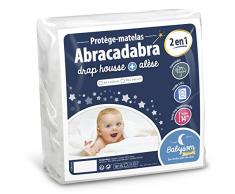 Babysom - Baby Matratzenschoner « 2 in 1 » - 60x120 cm - Spannbetttuch + wasserdichte Matratzenauflage - 100% Baumwolle - Luftdurchlässig