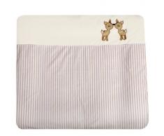 Julius Zöllner 2380110101 - Waldkinder Ecru Wickelauflage mit Applikation, 75 x 85 cm