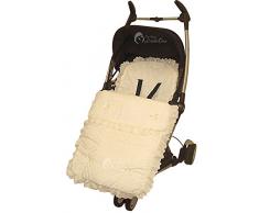 Fußsack mit Lochstickerei/COSY TOES creme