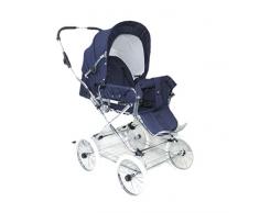 Eichhorn Buggy 419RFS-K041-EVA-0 Sportwagen mit Lederriemengestell und Schieberhöhenverstellung, EVA-Rad, marineblau