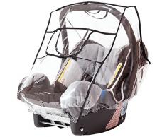 sunnybaby 20022- Universal Regenverdeck, Regenschutz COMFORT PLUS für Babyschale, Baby-Autositz, Babytrageschalen (z.B. Maxi Cosi, Cybex, Römer, Hauck) | Kontaktfenster mit sturmfester Schutzklappe