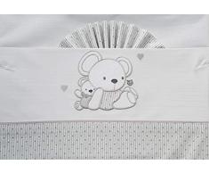 Duffi Baby 0737-11 3-teiliges Set Bettlaken aus 100% Baumwolle, kleine Wiege