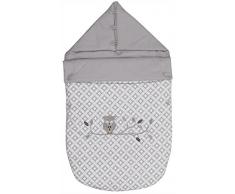 TAFTAN EN-710 Fusssack Eulen, 43 x 80 cm, grau