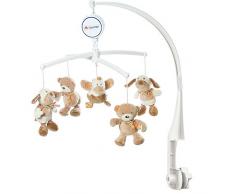 Fehn 160741 Musik-Mobile Rainbow – Spieluhr-Mobile mit niedlichen Teddys zum Lauschen & Staunen – Zum Befestigen am Bett für Babys von 0-5 Monaten – Höhe: 65 cm, ø 40 cm