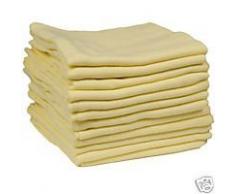 100% Baumwolle Baby Decke DUDU N Girlie Musselintücher, 70 cm x 70 cm, 6-teilig, gelb