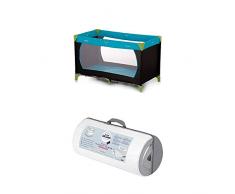Hauck Kinderreisebett Dream N Play / inklusive Matratze und Tasche / 120 x 60cm, Waterblue (Blau) + Julius Zöllner 7120100000 Reisebettmatratze Travelsoft Premium, 60 x 120 cm