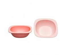 NIP eat green Bio Breischale Baby ab 4 Monate, Melamin und BPA frei, Spülmaschinen- und Mikrowellengeeignet: 2 Stück - Orange