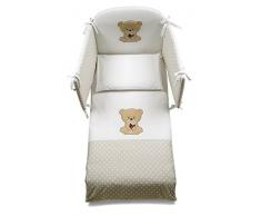ITALBABY Maxi Petit Amis Bettwäsche-Set, weiß, 5-teilig