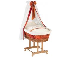 Christiane Wegner 9019 01-937 - Stubenwagen Maxi mit großer Liegefläche, Schwenkräder, behagliche Schlafumgebung für das Baby, Mobilität für die Eltern, 83 x 43 cm