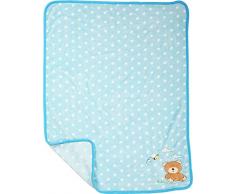 small foot 10287 Babydecke „Bär“, blau