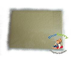 blueberryshop 2 Stück Frottee Spannbetttuch für Kinderbett/Babybett Bett, 120 cm Länge x 60 cm Breite, gelb