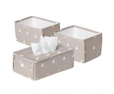roba Pflege Organizer Set Indibär, 3tlg, Aufbewahrungsbox Set, 2 Boxen für Windeln & Wickelzubehör, 1 Dekobox für Feuchttücher, Babyzimmer Deko taupe / weiß