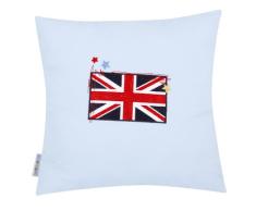 myJulius 9420011653 Schmusekissen blau, Waving Flag, 40 x 40 cm