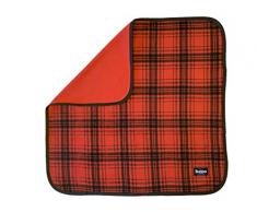 The Buppa Brand Decke Double Fleece Red Checked, rot