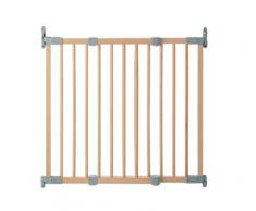 Baby Dan 5502-5700-00-85 - Türschutzgitter: Flexi Fit, Holz, natur / silber, Türbreite 72,1-110,9 cm