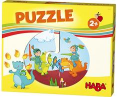 HABA 303761 - HABA-Lieblingsspiele – Puzzles Ritter und Prinzessin | 6 Puzzles mit je 2 Teilen aus stabiler Pappe | Kinderpuzzle mit bunten Märchenmotiven | Spielzeug ab 2 Jahren
