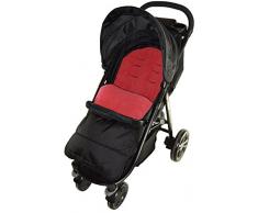 Fußsack/COSY TOES kompatibel mit Britax Kinderwagen Fire Rot
