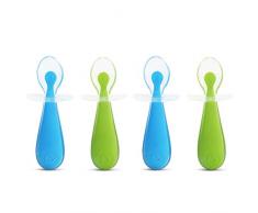 Munchkin Weich Schaufel Silikon Training Löffel 2pk - Verschiedene Farben