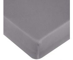 Träumeland TT02161 Spannbetttuch Jersey dunkelgrau, 40 x 90 cm, mehrfarbig