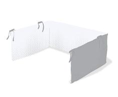 Pinolino 650042-8 Nestchen für Kinderbetten Running Stars, grau
