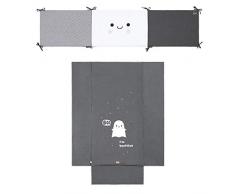 Bonjourbebe 1432 012 Unisex Steppdecke und Schutzbezug