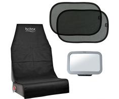 Britax Römer Original Zubehör I Set mit Schutzunterlage für Kindersitz, Sonnenschutz für Fenster und Rücksitzspiegel