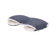 LULANDO Handwärmer Handschuhe Handmuff Muff für Kinderwagen Buggy Kinderwagenmuff wasserdicht warm kuschelig ideal für Winter (Grey)