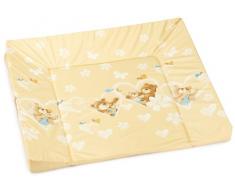 Julius Zöllner 2210120064 - Herzbär Vanille Wickelauflage 3-Keil Mulde, 75 x 85 cm