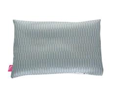 Babykopfkissen Kinderkopfkissen 35x40cm -Öko Tex Standard 100 - inkl. abnehmbarem Bezug aus 100% Baumwolle - Palisaden blau