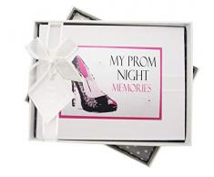 White Cotton Cards PN1S Fotoalbum My Prom Night Memories, schwarzer Schuh