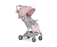 Kinderkraft Kinderwagen PILOT, Liegebuggy, Sportwagen, Innovatives Klappsystem, Kleine Maße nach Zusammenklappen, Zentralbremse Tragegurt, Drehbare Vorderräder, Rosa