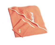 Liegelind 99502 - Kapuzenbadetuch und Waschlappen, Größe 10 Farb-Nr. 19 orange