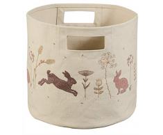 Taftan Hello World Aufbewahrungskorb 30 x 30 cm RB-31 Rosa