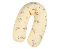 Julius Zöllner 4610019159 - Hippos Apricot Stillkissen Banane mit Hohlfaser, circa 190 cm (Außenmaß)