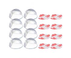 Hauck Corner Me 2 Eckenschutz und Kantenschutz für Kindersicherung Stoßschutz für Baby und Kinder, Eckkantenschutz für Tische und Möbel, Baby Schutz, 8 Stück, transparent