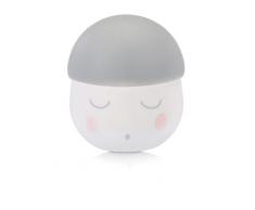 Babymoov Nachtlicht Squeezy grau, sanftes Schlaflicht aus Silikon, Einschlafhilfe für Babys und Kinder, 200 Stunden Batterielaufzeit