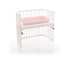 babybay Nestchenschlange Organic Cotton passend für alle Modelle, rose Sterne weiß