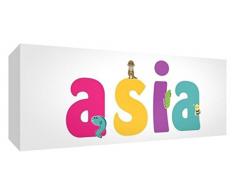 Little Helper LHV-ASIA-1542-15IT Bild Muro Asia, Holz, mehrfarbig, 15 x 42 cm