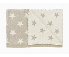 Schardt 15 001 216 Strick- Kuscheldecke Big Star, beige